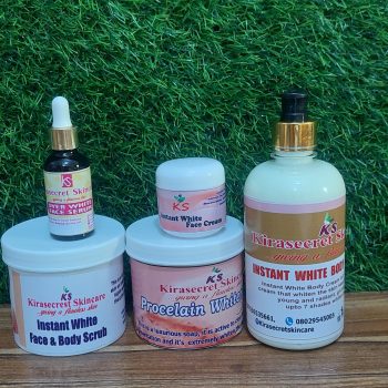 INSTANT WHITE 15 SHADES VERY STRONG WHITENING BIG SET 1.9KG This set Whiten the Skin very Fast and Clean