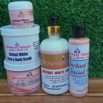 INSTANT WHITE 15 SHADES VERY STRONG WHITENING BIG SET 2KG This set Whiten the Skin very Fast and Clean