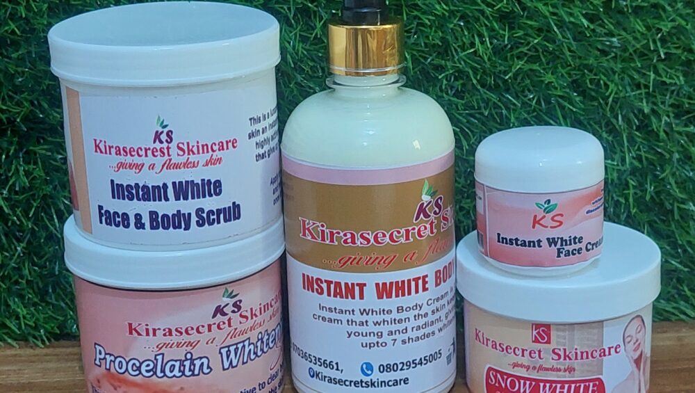 INSTANT WHITE 15 SHADES VERY STRONG WHITENING BIG SET 2.2KG This set Whiten the Skin very Fast and Clean
