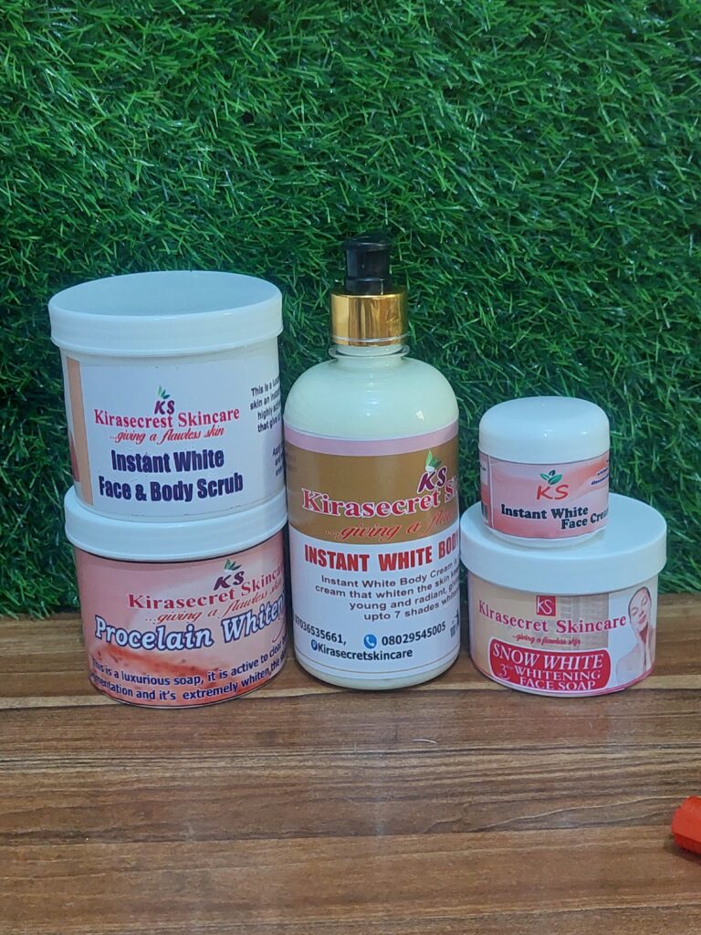 INSTANT WHITE 15 SHADES VERY STRONG WHITENING BIG SET 2.2KG This set Whiten the Skin very Fast and Clean