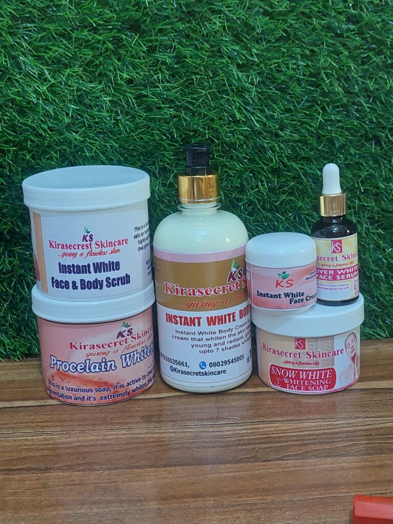 INSTANT WHITE 15 SHADES VERY STRONG WHITENING FULL SET 2.3KG This set Whiten the Skin very Fast and Clean