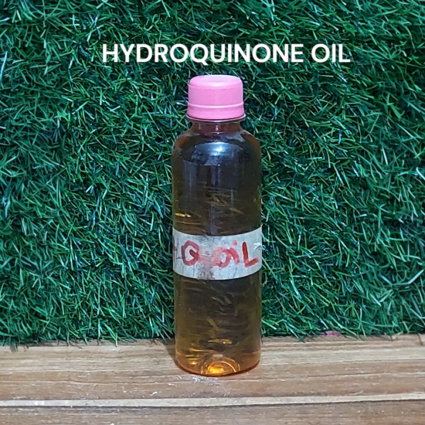 HYDROQUINONE OIL to pour and mix inside your Lotion, and Skincare Production HQ 50ml
